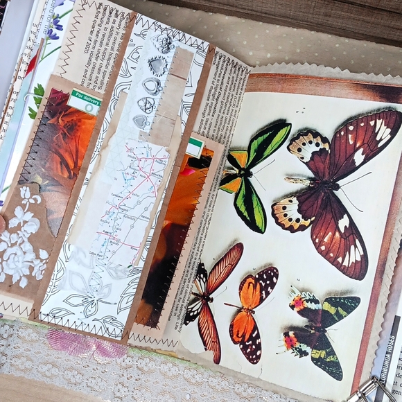 Love Of Butterflies 🦋 True Junk Journal | Repurposed Packaging ♻️ - Picture 15 of 16